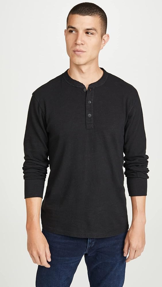 【2XLサイズ】Ｙ−３ M CLASSIC HENLEY BLACK Y-3 - ラスト1点 / M CLASSIC HENLEY / メンズクラシック